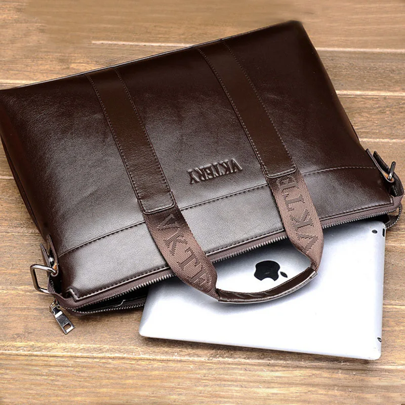 Модный мужской портфель из искусственной кожи, мужской портфель, деловая сумка, роскошная дизайнерская мужская сумка для ноутбука, высококачественный мужской портфель