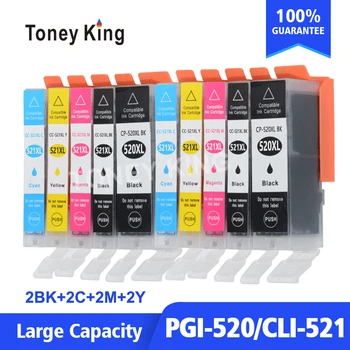 

10PCS PGI520 PGI-520 CLI521 CLI-521 Ink Cartridge for Canon Pixma iP3600 ip3680 ip4600 ip4680 IP4700 MP540 MP545 MP638 Printer