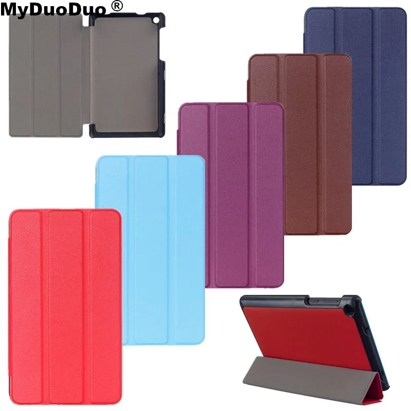 

Trifold Case for Lenovo Tab3 7 Essential High Quality PU Leather case cover for Lenovo Tab 3 710 710I 710F TB3-710F" Tablet Case