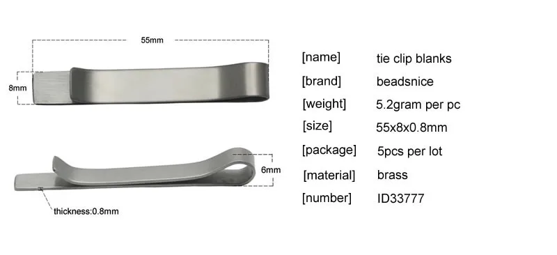 Beadsnice, тонкий зажим для галстука, нержавеющая сталь, персонализированный зажим для галстука, пустая Свадебная коллекция, подарки для жениха, зажимы для галстука 33777