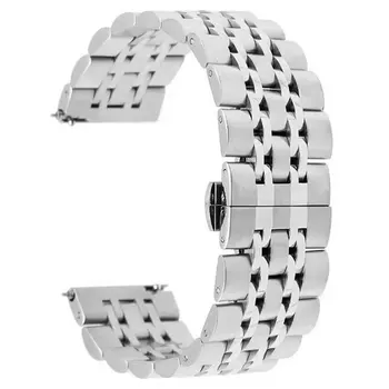 

GENBOLI For Samsung Gear S3 Stainless Steel Watch Bands Magnetic Buckle Bracelet Strap Link Strap Watchband Watch Accessories