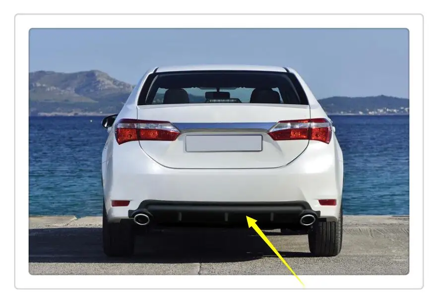 

For Toyota Corolla SEDAN 2014 2015 2016 2017 Plastic Rear Bottom Spoiler 1pcs car-styling