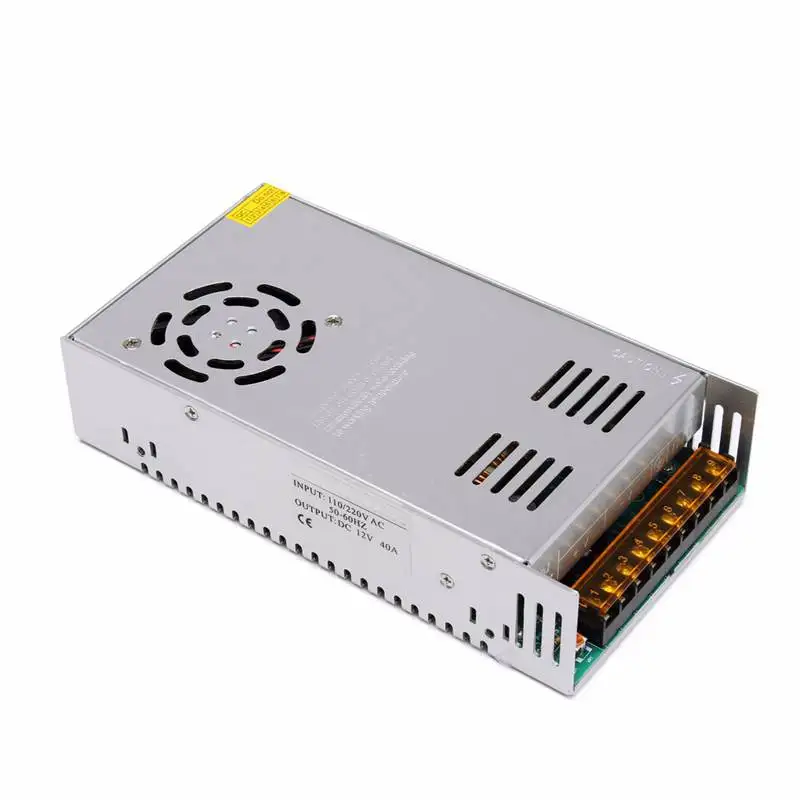

AC 110/220V To DC 12V 42A 500W Switching Power Supply Adapter Converter Lighting Transformer For LED Strip Light
