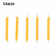 Mabor 5Pcs/Set In series COB LED 1W DC12V 130LM Filament Bulb Candle Light Source Accessaries Lighting DIY