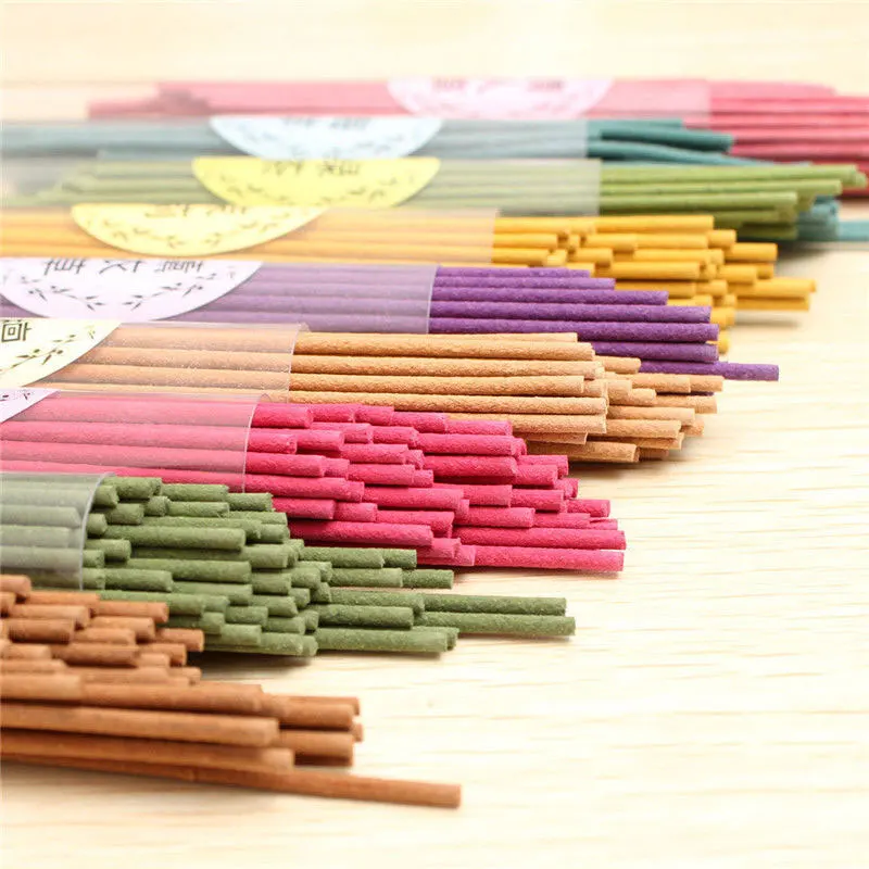 

60 Sticks A Box Natural Aroma Indoor Spices Sandalwood Clean Air incense Burners Aromatherapy Fragrance Spices Fresh Air