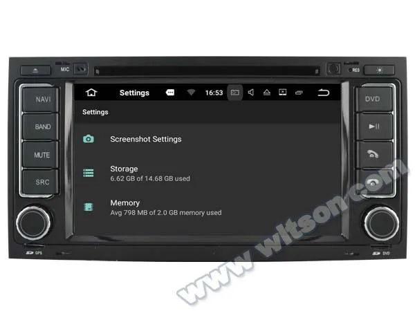 Clearance 7" Android 8.0 Oreo OS Car DVD Multimedia Navigation GPS Radio for Volkswagen Touareg 2003-2010 with Optional Car Play Function 1