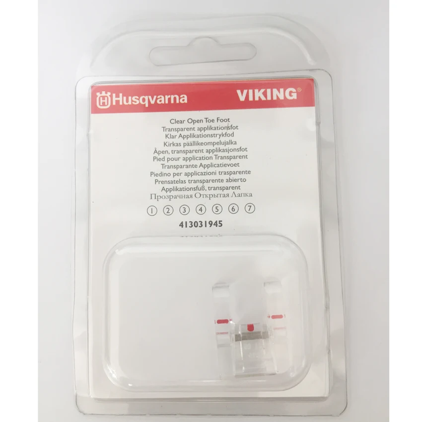Clear Open Toe Presser Foot 4130319 45 For Viking Husqvarna Sewing