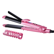 RIWA 2 в 1 контроль температуры инструмент для укладки бигуди керамический выпрямитель для кудрявых волос утюжки для волос щипцы для завивки волос для RB-8304 волос