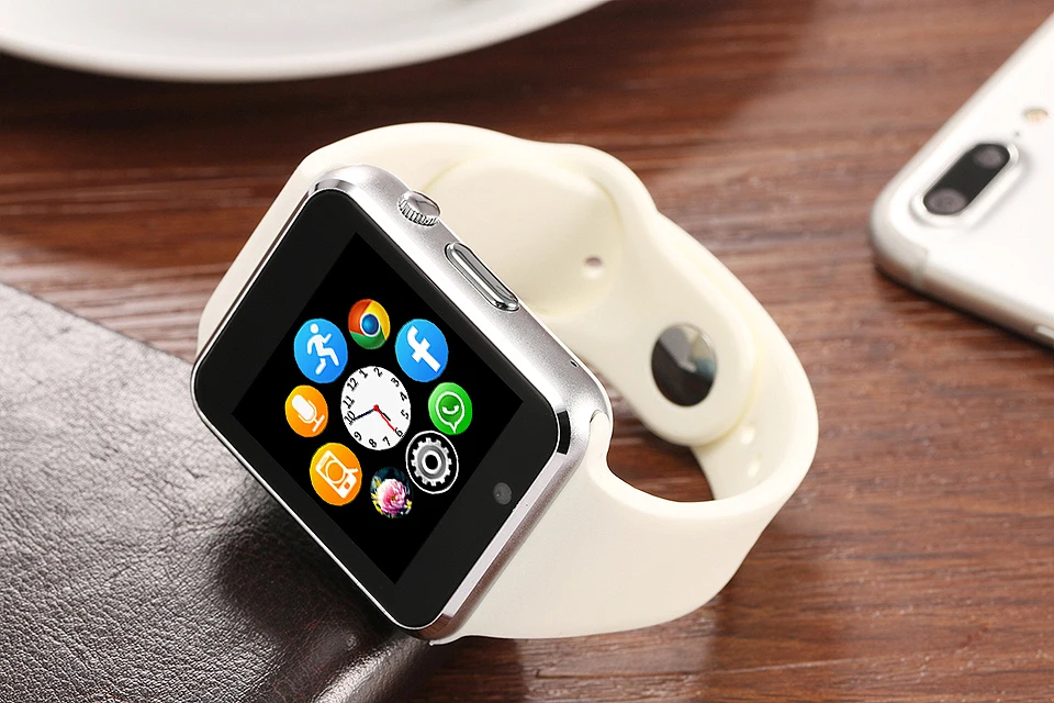 A1 Смарт-часы для мужчин для телефона Android Apple Watch Поддержка 2G Sim TF карта 0.3MP камера Bluetooth Smartwatch для женщин и детей