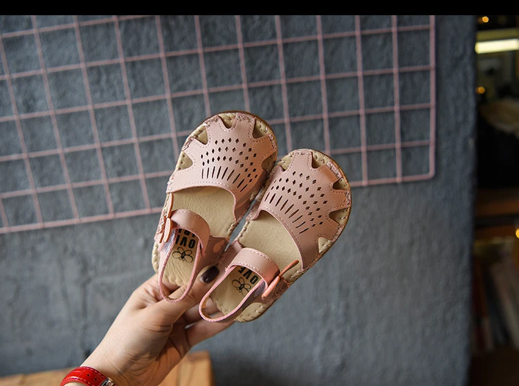 Bakkotie/2019 г. Новые летние модельные детские туфли мягкие повседневные сандалии с цветочным узором для маленьких девочек модные пляжные