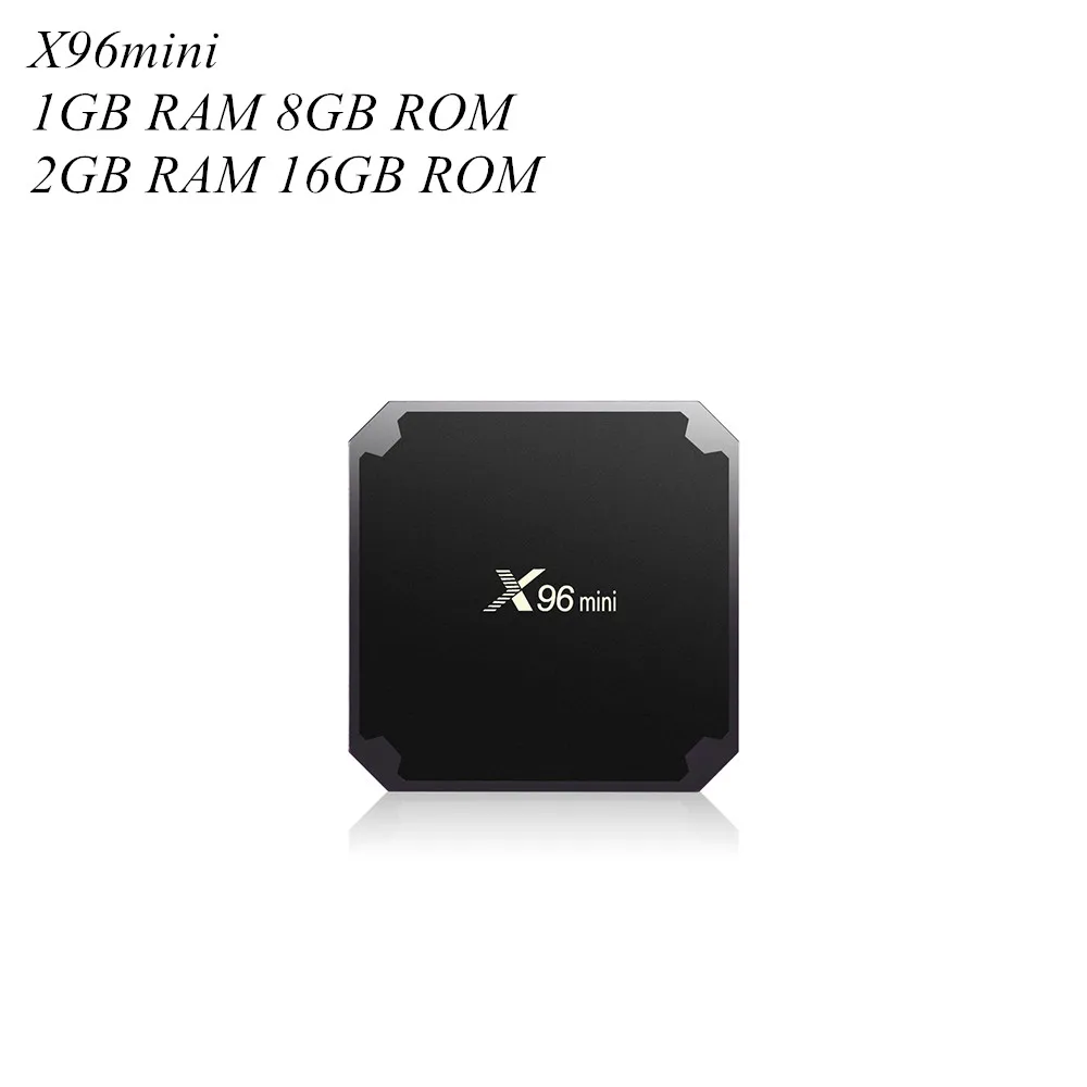 

X96mini Andorid 7.1.2 Smart TV Box Digital Player S905W 1GB / 2GB RAM 8GB 16GB ROM Support 2.4GHz WiFi 4K X 2K H.265 100M LAN