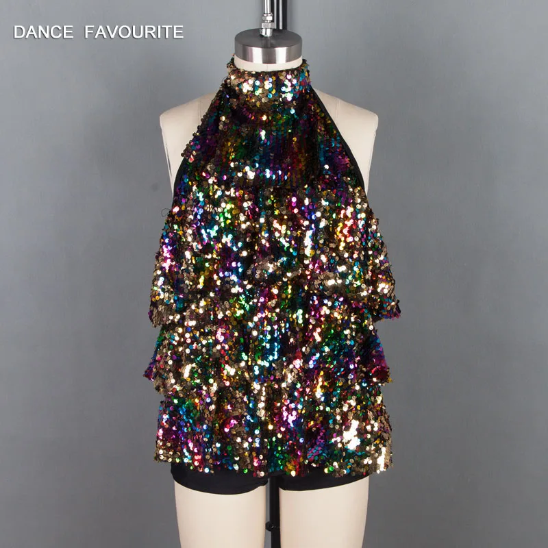 

18535 New arrival sequin bodice jazz/tap dance costume ballet dancewear girl & women stage performance dancewear dance costume