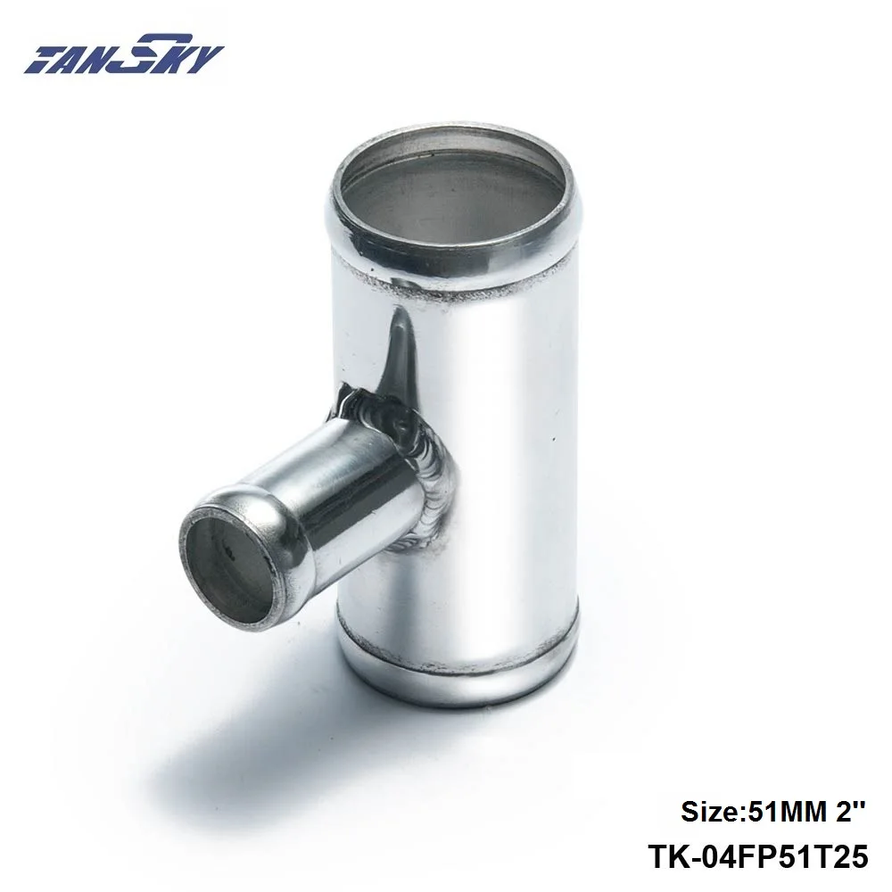 

2" to 2" Aluminum Pipe 51mm To 51mm T Shape Tube Pipe for 25mm OD BOV For Jeep Wrangler YJ/TJ 87-06 TK-04FP51T25