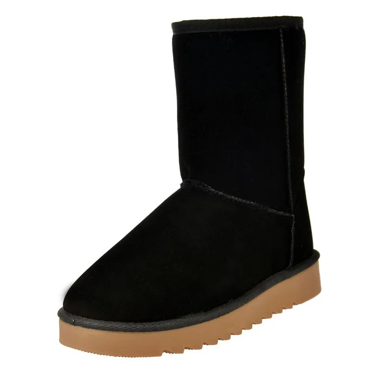 

Sougen Ankle Boots Snow Boots Winter Autumn 2017 Leather Female Thigh Women 2016 New Fashion Shoes Genuine High Woman Brand 2016