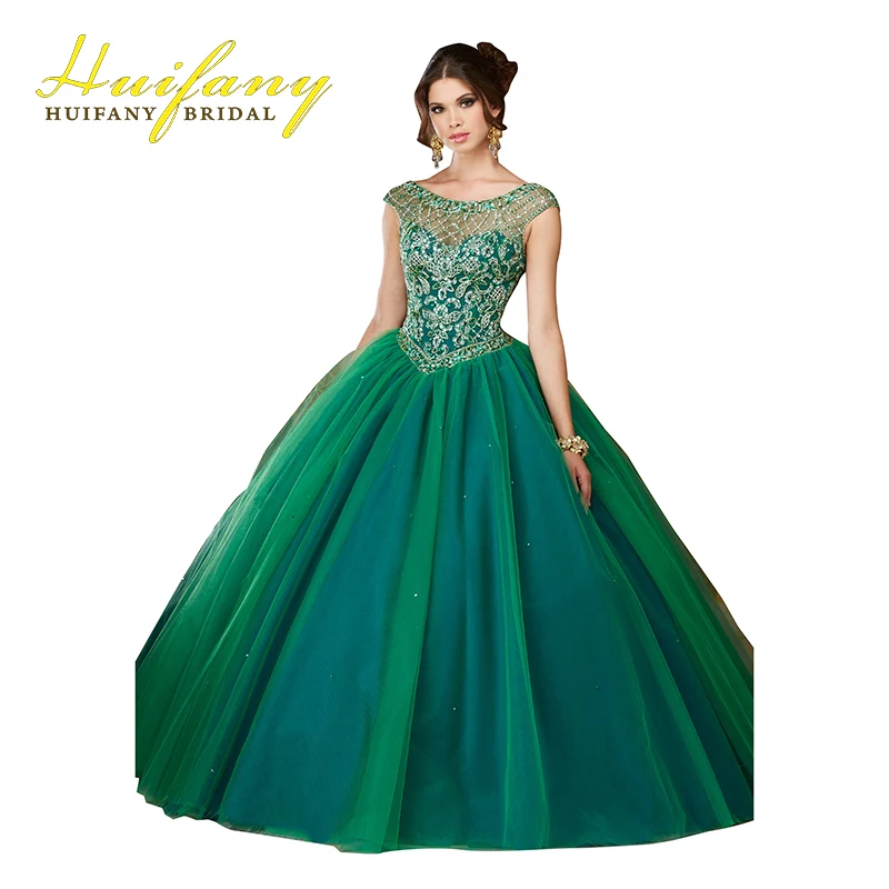 2017 New Formal Ball Graduation Prom Dresses Two Tones Crystal Beadings