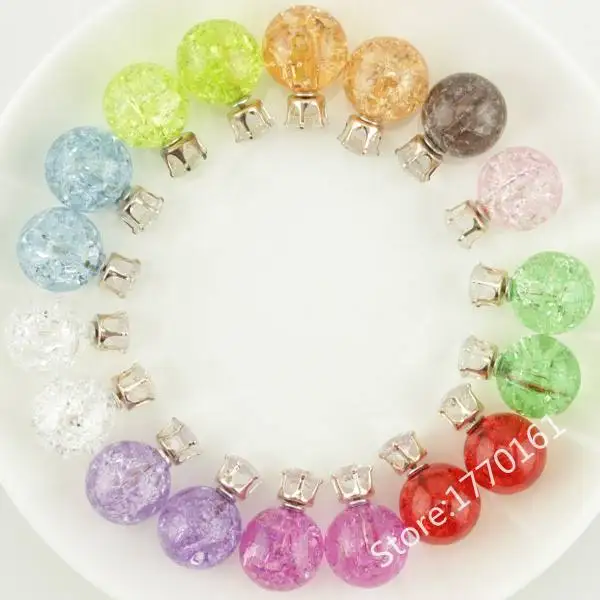 Серьги гвоздики для женщин цветные шарики 10 пар/лот цветов|side earrings|colored ball stud