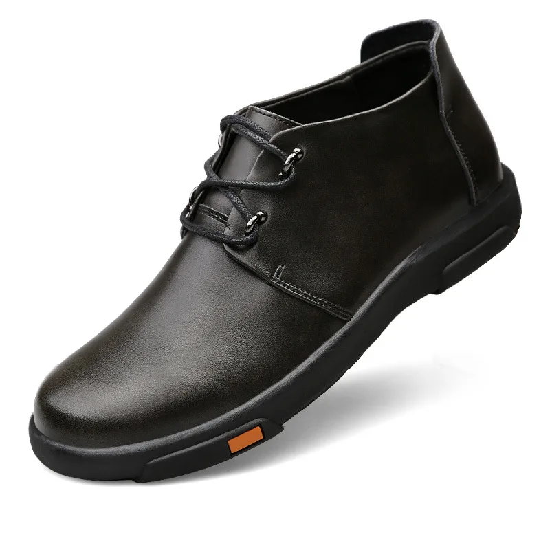 

Men's leisure shoes overalls men's clothing shoes plus size cowhide shoes autumn and winter