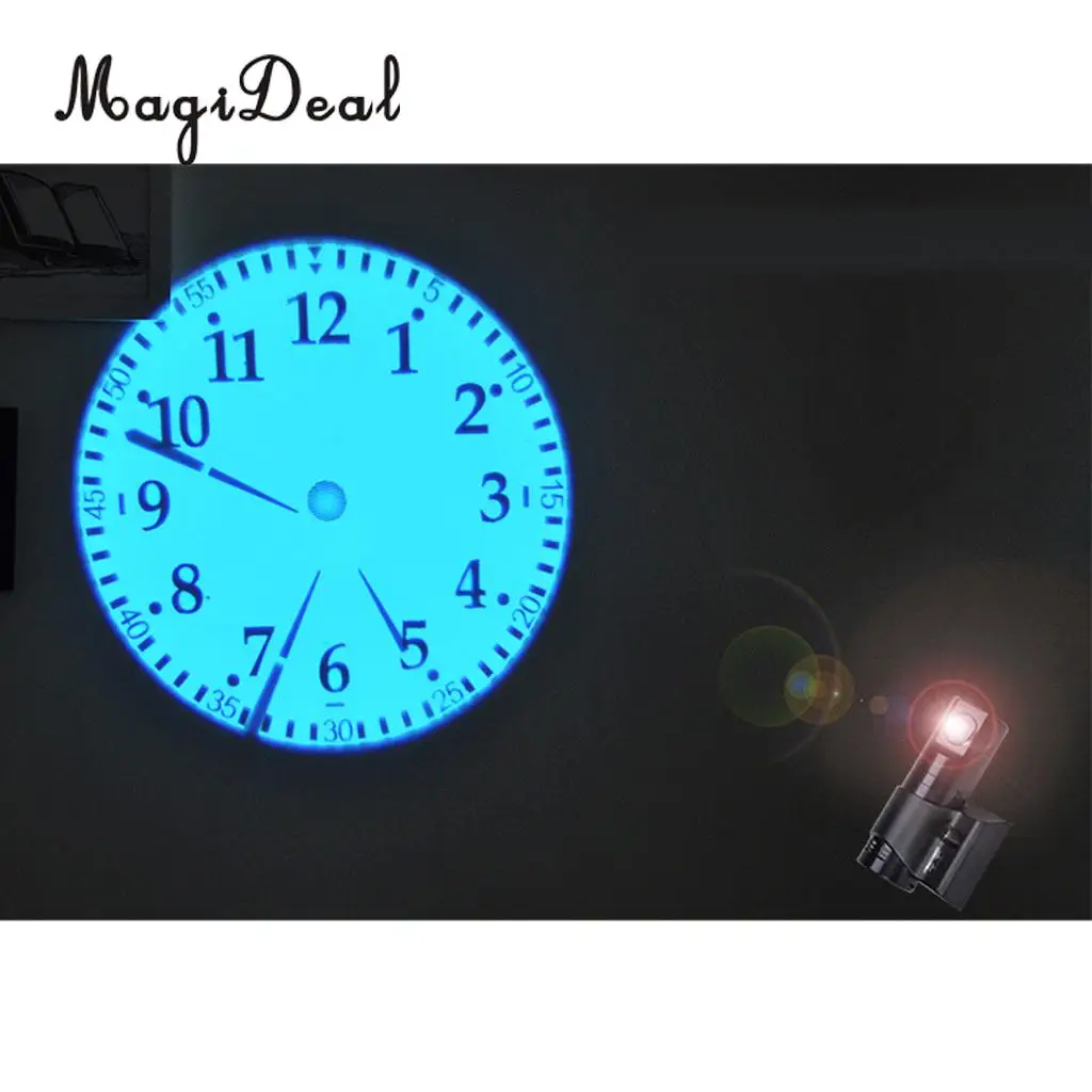 MagiDeal LED  Remote Control Projection Clock 5Color Changing Clock UK Plug
