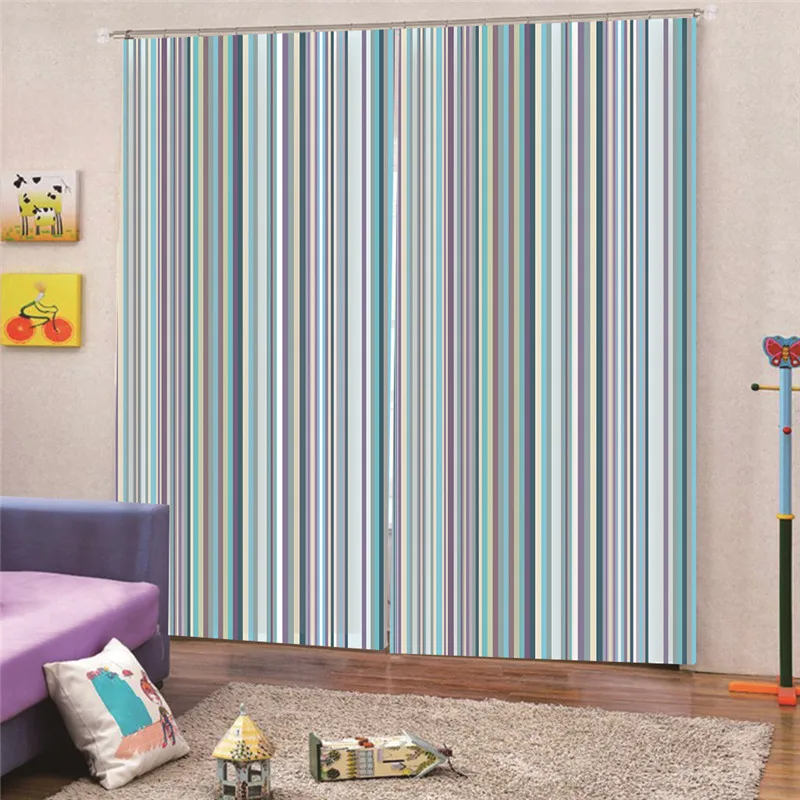 3D Digital Print Colorful Beautiful Blakcout Curtain Fabrics Blackout Curtains For Living Room Bedroom Window Door Apr2