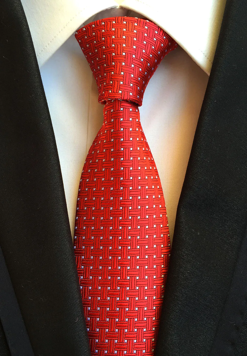 SN 3195 New Classic Ties for Man Silk Tie Luxury Solid Dots Business Neck Ties for Men Suit