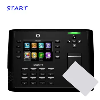 

Biometric TCP/IP fingerprint attendance system Iclock700 fingerprint access control and time recording with IC MF Card read