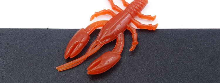 Soft Lures Fishing Lure For Japan Pesca Swimbait Rock Fly Carp Fishing Craw Shrimp Rubber Silicon Bait 4cm 0.75g 15pcs (8)