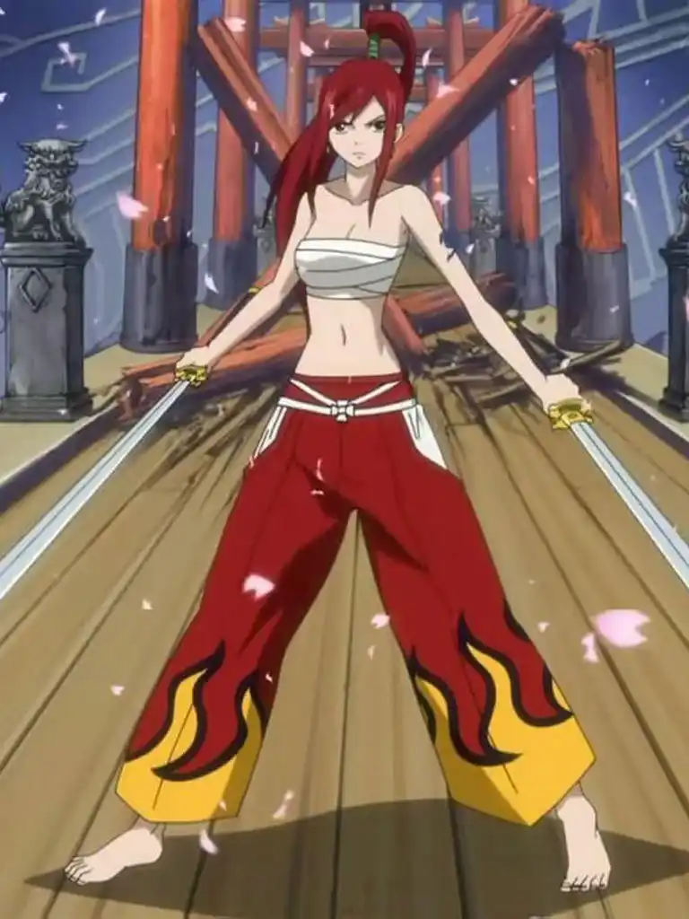 Fairy Tail Erza Scarlet Flame Cosplay Party Costume Unisex Any Size Free Ship Party Costume Fairy Tail Erzaerza Scarlet Aliexpress