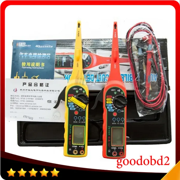 Auto Circuit Tester Multimeter Lamp Car Repair tool 0V-380V tester lamp Electricity Detector and Lighting 3 in 1 yellow colour