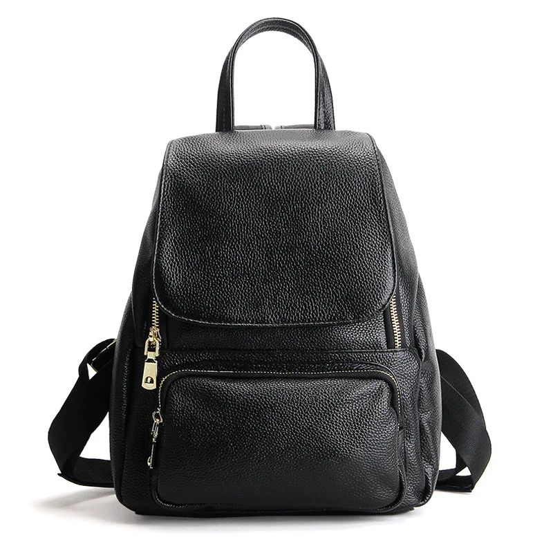 

Fashion Genuine Leather Backpack Women Bags Preppy Style Backpack Girls School Bags Cover Kanken Leather Backpack
