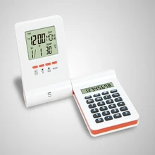 New Arrival LED Digital Home Alarm Clock Multi Functional Clock LED CalendarThermometer Display Clock with Calculator