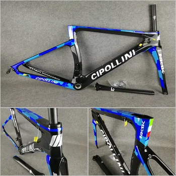 

Camouflage Blue T1000 3K/1K CARROWTER bicycle Cipollini NK1K carbon road bike frames with BB68/BB30 Matte/Glossy
