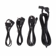 OOTDTY 1/2/3/5m 2 Pin штепсельная вилка европейского стандарта на правый угол поворота влево Рисунок 8 C7 штекер Мощность кабель