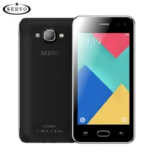 D’origine téléphone servo ok21 4.5 pouce mtk6572 dual core dual sim android 4.4.2 2.0mp google jouer gsm wcdma 3g mobile téléphone intelligent