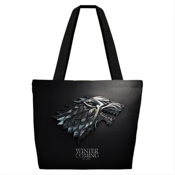 

2018 New Arrival Game Of Strones House of Stark Cosplay Props Canvas Backpack Schoolbag Computer Package Cosplay Accessories