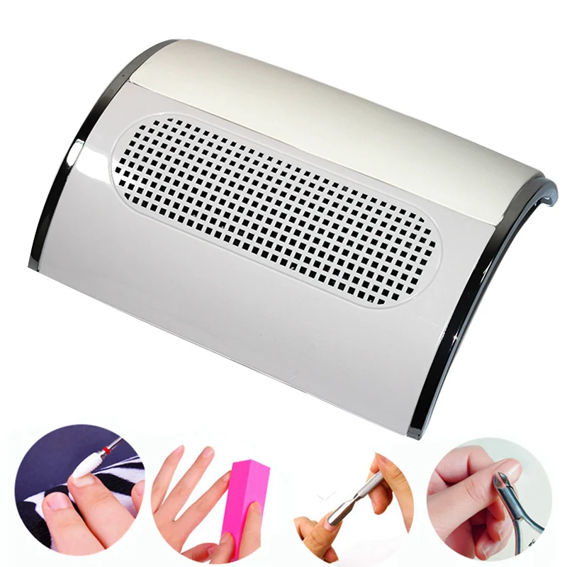 

Nail Art Fan Salon Dust 3 Fan 40W UV Gel Polish Vacuum Cleaner Manicure Nail Dust Collector