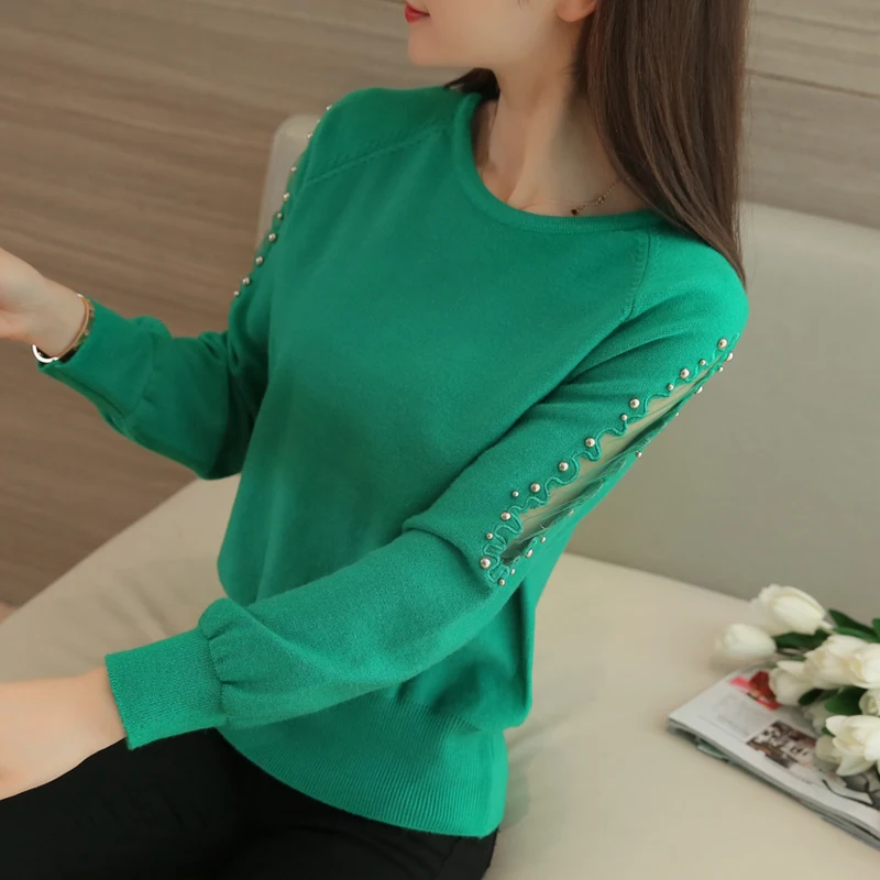 OHCLOTHING 2019 فضفاضة الإناث قصيرة الدانتيل الديكور الخريف الشتاء النساء سترة التحوط كل مباراة قميص الصلبة البلوز تريكو