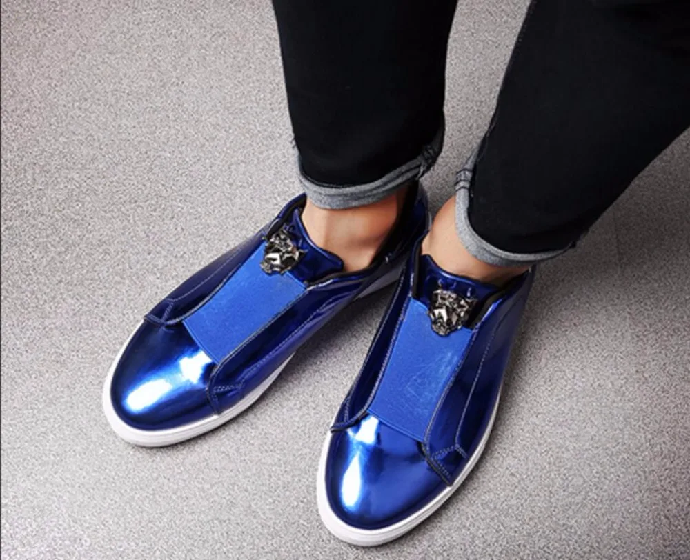 Buy Mens sneakers Golden Hair Stylist Men Shoes Silver