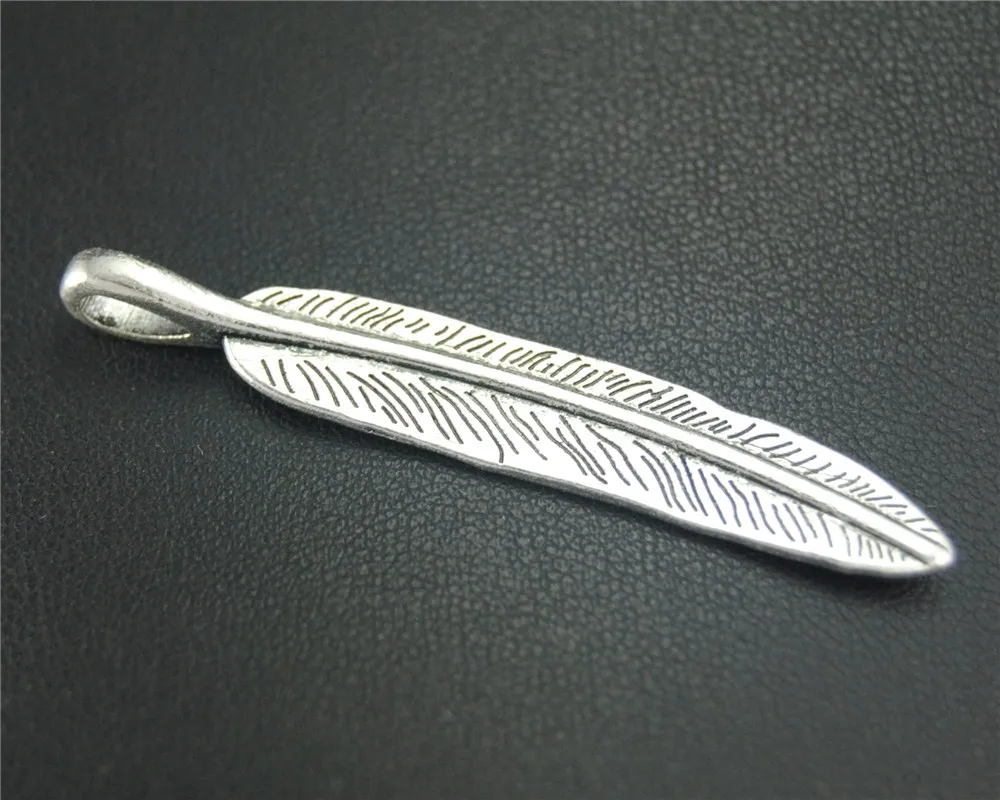 Buy 5pcs Antique Sliver Large Leaf DIY Metal Jewelry