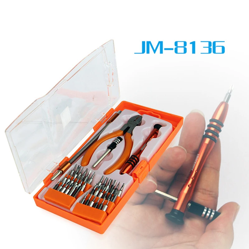 

JAKEMY JM-8136 40 In 1 Precision Screwdriver Set Electronic Screwdriver Set Repair Tool Set For Disassemble Laptop Phone PC