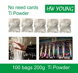 HWyoung 100 Сумки pre200g оптовая продажа ti порошок холодной искры фонтан фейерверк машина в свадебные Открытый холодной искры фейерверк машина