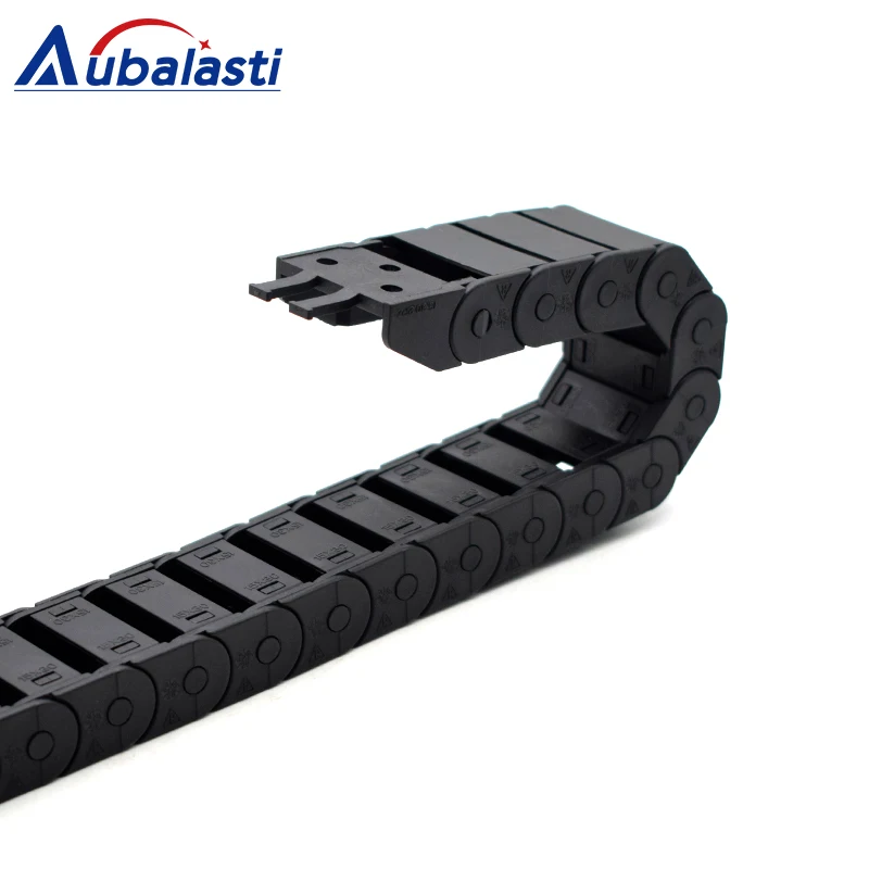 Cable Chain Semi-Enclosed 15*20 30 40 50mm Wire Transmission Carrier Plastic Drag Towline For 3D Printer CNC Engraving Machine