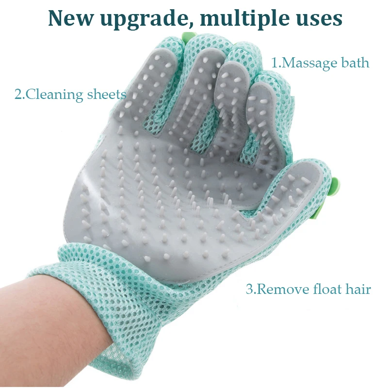 Cartoon Silica Gel Cat Grooming Glove Dog Grooming Brush Cat Grooming Comb to Clear Surface Float Hair and Cleaning Sheets Cartoon Silica Gel Cat Grooming Glove Dog Grooming Brush Cat Grooming Comb to Clear Surface Float Hair and Cleaning Sheets