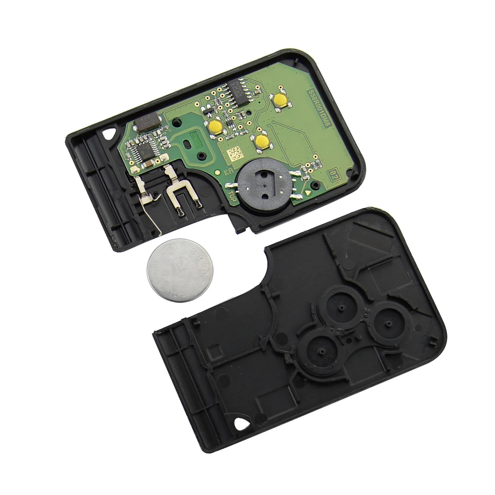 OkeyTech 2X 3 кнопки смарт карты 433 МГц ID46 чип для Renault Clio Logan Megane 2 Koleos Scenic Card