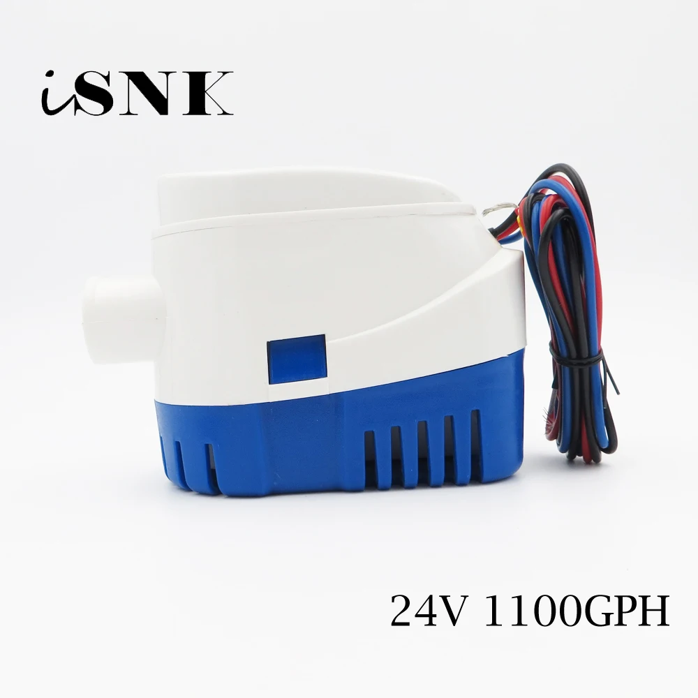 

24V 1100GPH Auto work Bilge Pump Electric Pump for Boats Accessories marine submersible boat water pump solar panel submersible