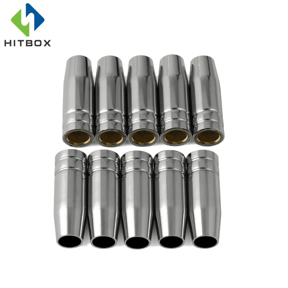 HITBOX MIG Факел MB15 AK15 полный Медь коническая насадка 10 шт. пакет для Binzel факел MAG факел