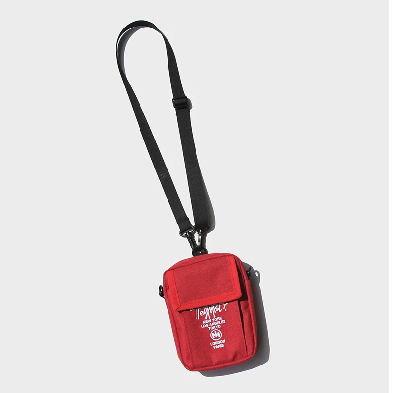 Red waist bag Мужская сумка-слинг, мини сумка через плечо, модный кошелек для телефона, нагрудные сумки на плечо для мальчика, холщовая сумка-мессенджер, 030261 - Цвет: Red waist bag