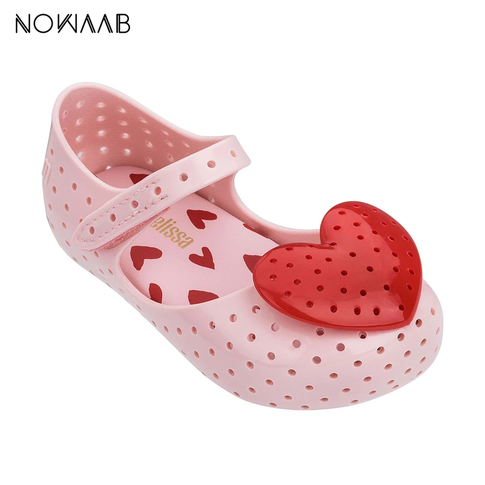 

Mini Melissa Furadinha XIII 2019 Girl Jelly Sandals Summer Sandals Melissa Children Sandals Beach Shoes Non-slip Toddler Shoes