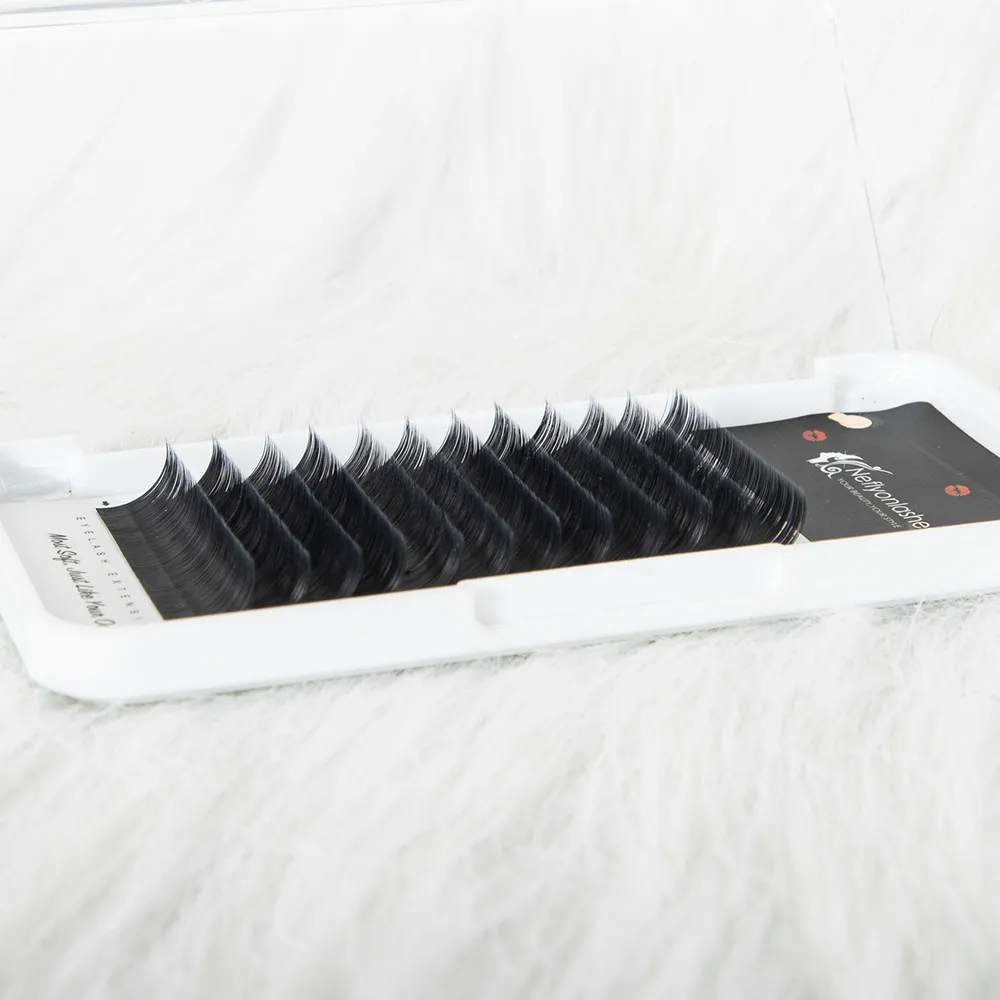 Neflyonlashes эллипс плоское наращивание ресниц корейские Индивидуальные Поддельные