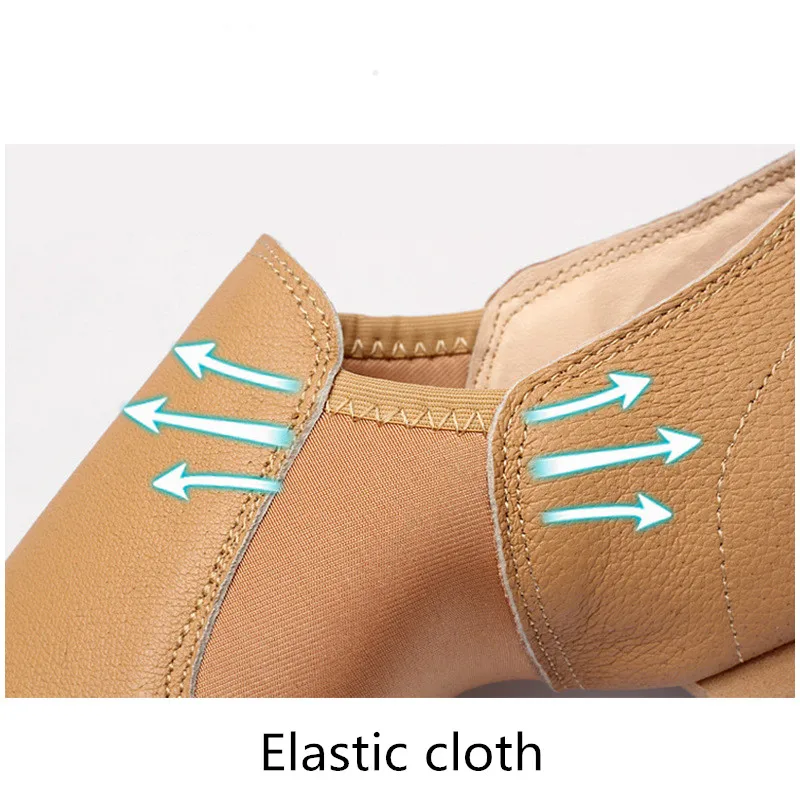 Dance shoes leather Latin dance jazz shoes ladies men's sports shoes ballet black girls children's sports shoes EU43 leath