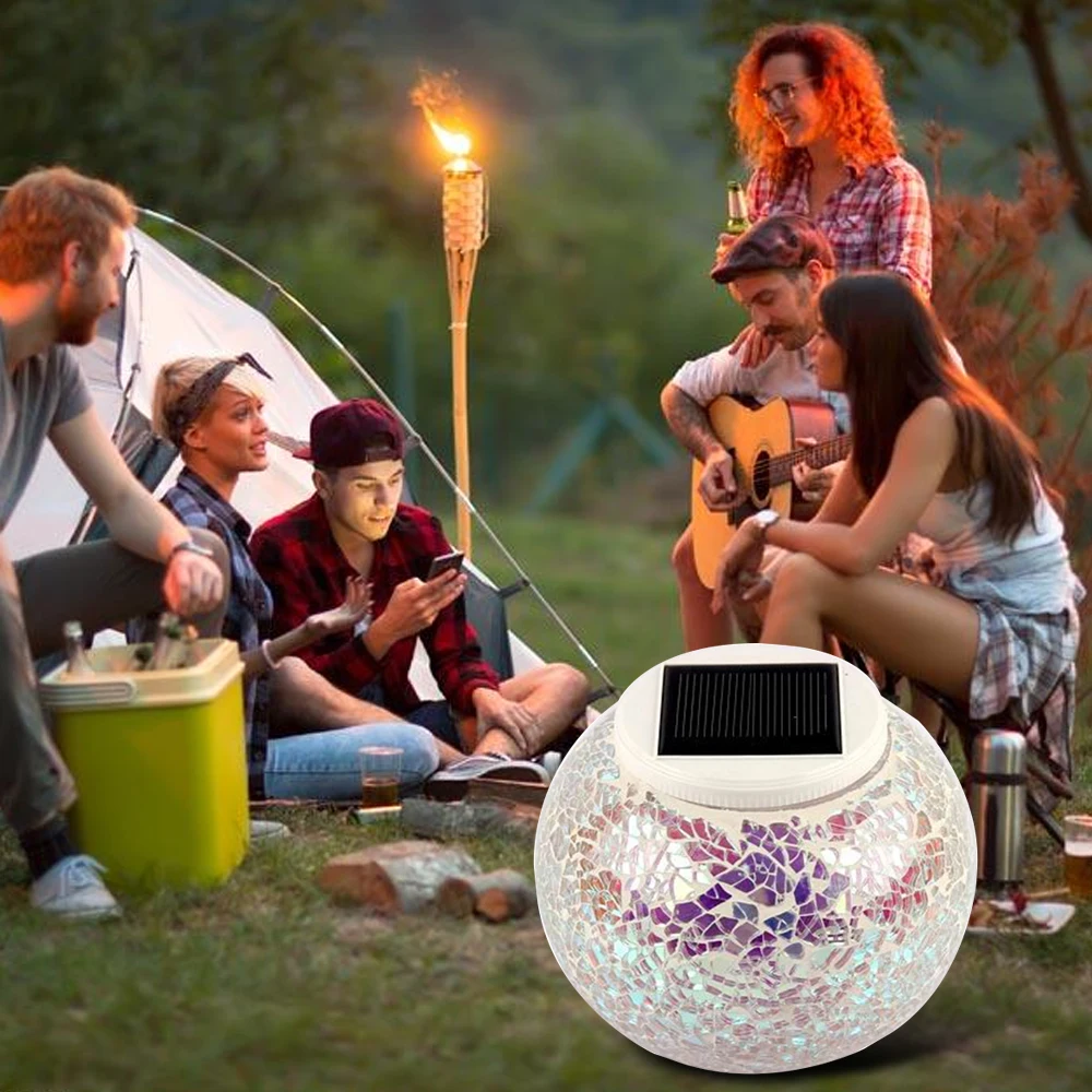 

Solar Powered LED Lawn Light Outdoor indoor Ball solar lamp light sensor Decoration Lighting atmosphere Table Lamps